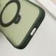 TPU+PC чохол Metal Buttons with MagSafe Colorful HQ Ring для Apple iPhone 16 Pro (6.3") Green