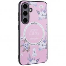 TPU+PC чохол Secret Garden with MagFit для Samsung Galaxy S24 Pink