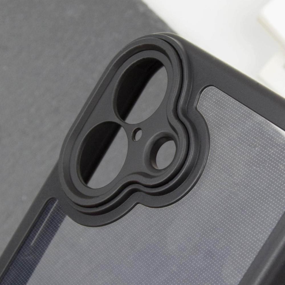 TPU чохол Transparent + Colour 1,5mm для Apple iPhone 16 (6.1") Black