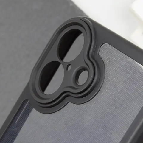 TPU чохол Transparent + Colour 1,5mm для Apple iPhone 16 (6.1") Black