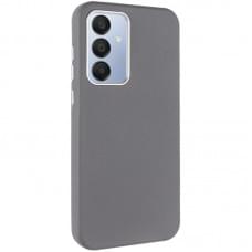 Шкіряний чохол Leather Case Metal Buttons для Samsung Galaxy S24+ / S25+ Titanium Gray