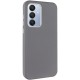 Шкіряний чохол Leather Case Metal Buttons для Samsung Galaxy S24+ / S25+ Titanium Gray
