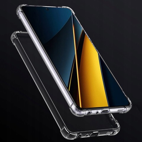 TPU чохол GETMAN Ease logo посилені кути Full Camera для Xiaomi Poco X6 / Note 13 Pro 5G Безбарвний (прозорий)