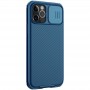 Карбонова накладка Nillkin Camshield (шторка на камеру) для Apple iPhone 13 Pro Max (6.7") Синій / Blue