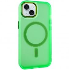Чохол TPU+PC Lily with MagSafe для Apple iPhone 13 (6.1") Neon Green
