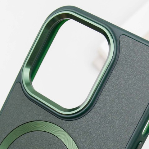 Шкіряний чохол SnapCase with MagSafe для Apple iPhone 14 Pro (6.1") Green