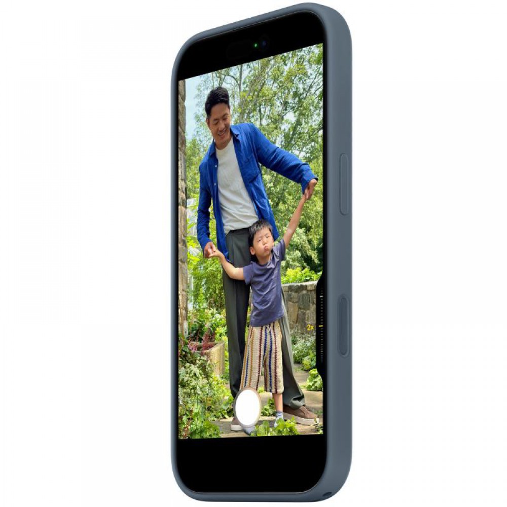 Чохол Silicone case (AAA) with Magsafe and Animation для Apple iPhone 17 (6.3") Anchor Blue