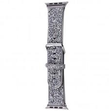 Ремінець Bling World Rock Diamond для Apple Watch 38/40/41/42mm Срібний
