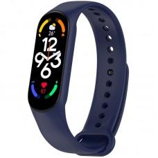 Силіконовий ремінець для Xiaomi Mi Band 7/6/5/4/3 Темно-синій / Midnight blue