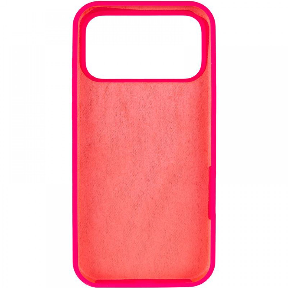 Чохол Silicone Case Full Protective (AA) для Apple iPhone 17 Pro (6.3") Рожевий / Barbie pink