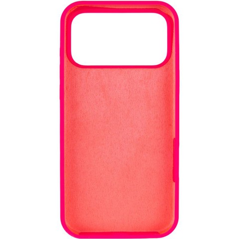 Чохол Silicone Case Full Protective (AA) для Apple iPhone 17 Pro (6.3") Рожевий / Barbie pink