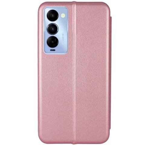 Шкіряний чохол-книжка Classy для TECNO Camon 18 / 18P Rose Gold