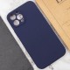 Чохол Silicone Case Full Camera Protective (AA) NO LOGO для Apple iPhone 12 Pro (6.1") Темно-синій / Midnight blue