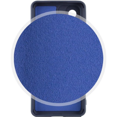 Чохол Silicone Cover Lakshmi Full Camera (AAA) with Logo для Xiaomi Redmi 10C Темно-синій / Midnight blue