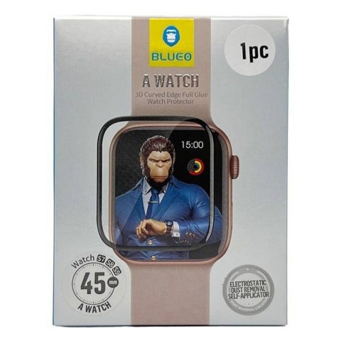 Полімерна 3D плівка Blueo High-Molecule для Apple Watch 7/8/9 45mm (+ аплікатор) Чорний