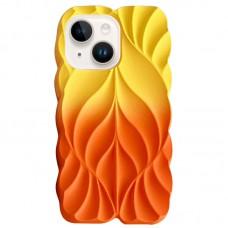 TPU чохол Leaf для Apple iPhone 14 / 13 (6.1") Yellow / Orange