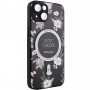 TPU+PC чохол Secret Garden with MagSafe для Apple iPhone 15 (6.1") Black