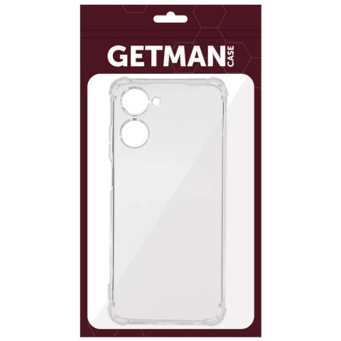 TPU чохол GETMAN Ease logo посилені кути Full Camera для Realme C33 Безбарвний (прозорий)