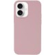 Чохол Silicone Case Full Protective (AA) NO LOGO для Apple iPhone 16 (6.1") Рожевий / Pink Sand
