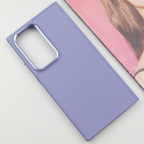 TPU чохол Bonbon Metal Style для Samsung Galaxy S24 Ultra Бузковий / Dasheen