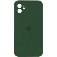 Чохол Silicone Case Square Full Camera Protective (AA) для Apple iPhone 11 (6.1") Зелений / Cyprus Green