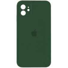 Чохол Silicone Case Square Full Camera Protective (AA) для Apple iPhone 11 (6.1") Зелений / Cyprus Green