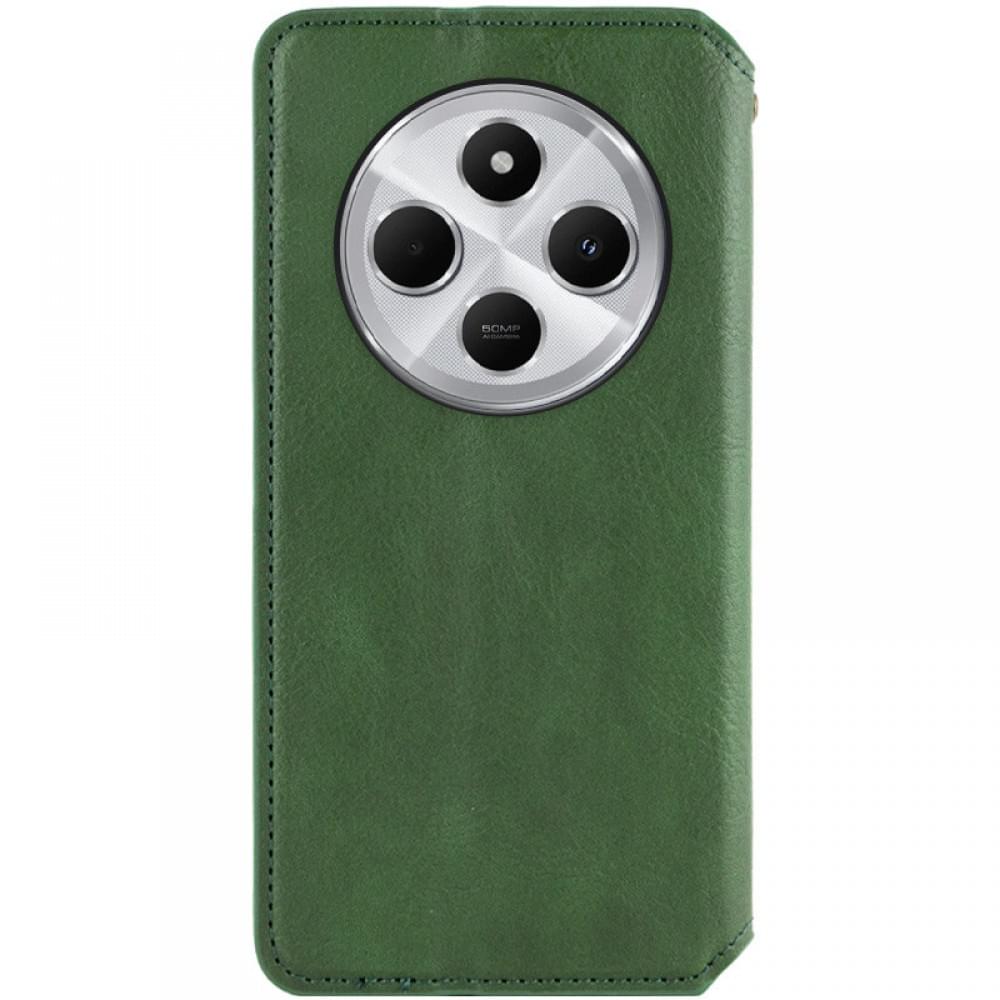 Кожаный чехол-книжка GETMAN Cubic (PU) для Xiaomi Redmi 14C / Poco C75