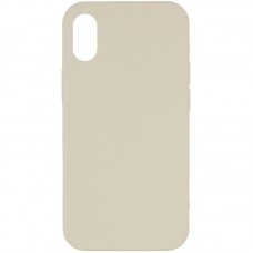 Чохол Silicone Case Full Protective (AA) NO LOGO для Apple iPhone X / XS (5.8") Бежевий / Antique White