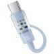 Дата кабель Baseus Gem Fast Charging Type-C to Type-C 100W (1m) (P10373000111) Galaxy Blue Дата кабель Baseus Gem Fast Charging Type-C to Type-C 100W (1m) (P10373000111) Galaxy Blue