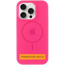 Чохол Silicone Case Full Protective (AA) with MagSafe для Apple iPhone 15 (6.1") Рожевий / Barbie pink