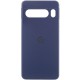 Чохол Silicone Cover Lakshmi Full Camera (AA) with logo для Google Pixel 8 Pro Синій / Midnight blue