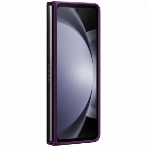 Шкіряний чохол Leather Case (AAA) для Samsung Galaxy Z Fold5 Purple