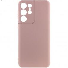 Чохол TPU GETMAN Liquid Silk Full Camera для Samsung Galaxy S22 Ultra Рожевий / Pink Sand