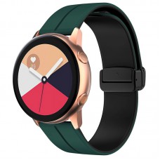 Силіконовий ремінець Classy для Smart Watch 20mm Green / Black