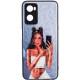 TPU+PC чохол Prisma Ladies для Oppo A57s / A77s Black in White