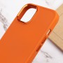 TPU чохол Bonbon Metal Style для Apple iPhone 12 Pro / 12 (6.1") Помаранчевий / Papaya