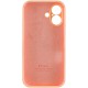 Чохол Silicone Case Full Camera Protective (AA) для Apple iPhone 16 (6.1") Помаранчевий / Cantaloupe