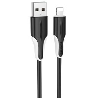 Дата кабель Borofone BX119 New USB to Lightning 2.4A (1m) Black
