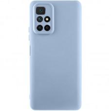 Чохол TPU GETMAN Liquid Silk Full Camera для Xiaomi Redmi 10 Блакитний / Lilac Blue
