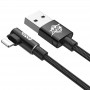 Дата кабель Baseus MVP Elbow L-образное подключение USB to Lightning 1.5A (2m) (CALMVP-A) Чорний