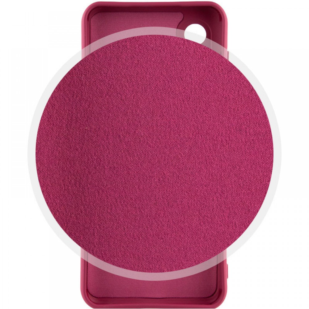 Чохол Silicone Cover Lakshmi Full Camera (AAA) для Samsung Galaxy A24 4G Бордовий / Plum