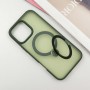 TPU+PC чехол Metal Buttons with MagSafe Colorful HQ Ring для Apple iPhone 16 Pro (6.3")