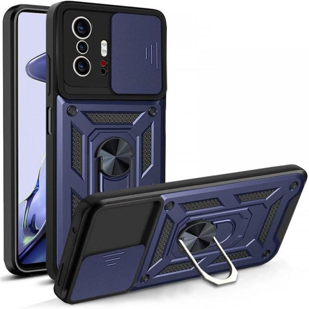 Чохол Ummi Camshield Serge Ring для Xiaomi 11T / 11T Pro Синій