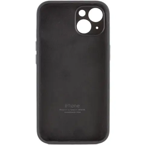 Чохол Silicone Case Full Camera Protective (AA) для Apple iPhone 13 (6.1") Чорний / Black
