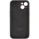 Чохол Silicone Case Full Camera Protective (AA) для Apple iPhone 13 (6.1") Чорний / Black