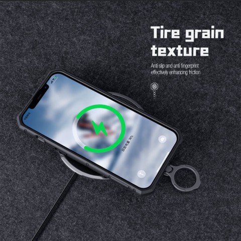 TPU+PC чохол Nillkin CamShield Armor Pro no logo (шторка на камеру) для Apple iPhone 14 Pro Max Чорний