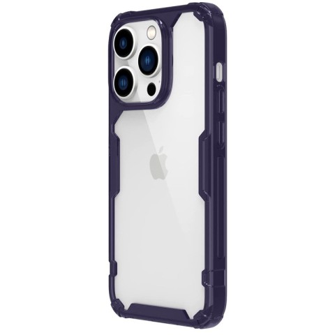 TPU чохол Nillkin Nature Pro Series для Apple iPhone 14 Pro (6.1") Темно-фіолетовий (прозорий)