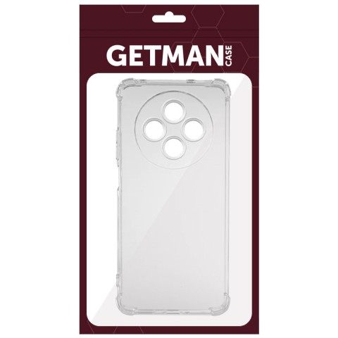 TPU чохол GETMAN Ease logo посилені кути Full Camera для Oppo Reno 12 F 4G/5G Безбарвний (прозорий)