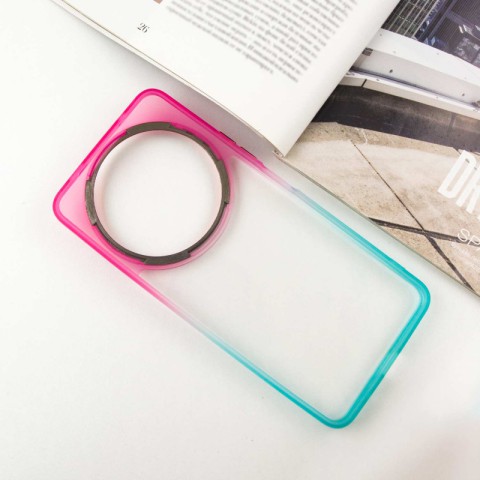 Чохол TPU+PC Fresh sip series для Xiaomi Redmi A3 Бірюзовий / Рожевий