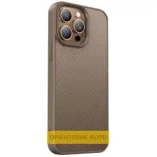TPU чохол Carbon Protective with Magsafe для Apple iPhone 17 Air (6.5") Coffee